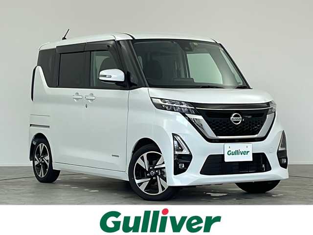 日産 ルークス ハイウェイスター Gターボ 愛知県 2023(令5)年 2.1万km ホワイトパール /禁煙車・ワンオーナー車//純正ナビ【MM222D-Le】//フルセグTV・Bluetooth//インテリジェントアラウンドビューモニター(移動物検知)//ETC・ドライブレコーダー//助手席側ハンズフリーオートスライドドア//純正15インチアルミホイール//LEDヘッドライト//インテリジェントオートライト//ハイビームアシスト//インテリジェントエマージェンシーブレーキ//踏み間違い衝突防止アシスト//インテリジェントLI(車線逸脱防止支援システム)//車線逸脱防止警報//インテリジェントFCW(前方衝突予測警報)//インテリジェントDA(ふらつき警報)//標識検知//先行車発進お知らせ//フロント&バックソナー//アイドリングストップ//ヒルスタートアシスト//横滑り防止//イモビライザー//トリコットシート//ベンチシート//革巻きステアリング//ステアリングスイッチ//プッシュスタート//プラズマクラスター技術搭載リヤシーリングファン//後席パーソナルテーブル(折りたたみ格納式)//純正フロアマット//リヤロールサンシェード//純正バイザー//電動格納ミラーウィンカー//フロントフォグランプ//スペアキー1本//新車保証書/取扱説明書//ナビ説明書