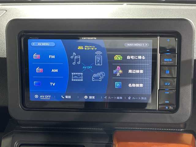 ダイハツ タフト G 福岡県 2023(令5)年 2.5万km ブラックマイカメタリック 社外メモリナビ/・CD/DVD/BT/フルセグTV/・バックモニター/ドライブレコーダー前後/ETC/革巻きステアリング/・ステアリングリモコン/LEDヘッドライト/・オートライト/・フォグランプ/シートヒーター（D/N)/スマートキー/・プッシュスタート/・スペアキー