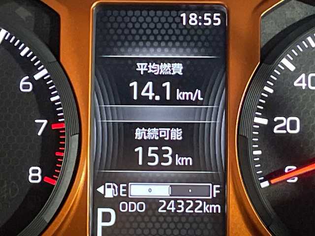 ダイハツ タフト G 福岡県 2023(令5)年 2.5万km ブラックマイカメタリック 社外メモリナビ/・CD/DVD/BT/フルセグTV/・バックモニター/ドライブレコーダー前後/ETC/革巻きステアリング/・ステアリングリモコン/LEDヘッドライト/・オートライト/・フォグランプ/シートヒーター（D/N)/スマートキー/・プッシュスタート/・スペアキー