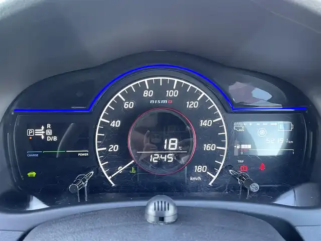 日産 ノート e－パワー ニスモ 香川県 2018(平30)年 5.3万km スーパーブラック 純正SDナビ/→フルセグ/CD/DVD/Bluetooth/全方位カメラ/デジタルインナーミラー/インテリジェントエマージェンシーブレーキ/インテリジェントLI（車線逸脱防止支援システム）/インテリジェントFCW（前方衝突）/VDC（ビークルダイナミクスコントロール）/LEDオートライト/ハイビームアシスト/純正16インチアルミ/純正フロアマット/前方ドライブレコーダー/ETC/レーダー探知機/ステアリングリモコン/プッシュスタート/スマートキー