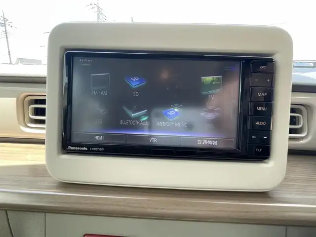スズキ ラパン X 群馬県 2020(令2)年 3.5万km フォーンベージュM ワンオーナー/ドライブレコーダー/純正SDナビ（フルセグ・BT・AM/FM）/DVD再生機能/運転席シートヒーター/シートカバー/プッシュスタート/コーナーセンサー/アイドリングストップ/LEDヘッドライト