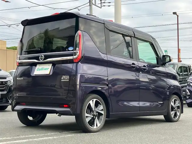 日産 ルークス HWS Gターボ プロパイロットED 静岡県 2020(令2)年 3.1万km アメジストパープル エンジンスタートボタン/パワーステアリング/パワーウィンドウ/アイドリングストップ/スマートキー/スペアキー１本/オートエアコン/クルーズコントロール/ETC/USB入力端子/純正9インチメモリナビ（CD/BT/フルセグ）/ドライブレコーダー前後/ベンチシート/純正フロアマット/両側パワースライドドア/純正アルミホイール/ABS/横滑り防止装置/コーナーセンサー前後/オートライト/LEDライト/W+サイドエアバック/衝突軽減システム/プロパイロット/レーンキープアシスト