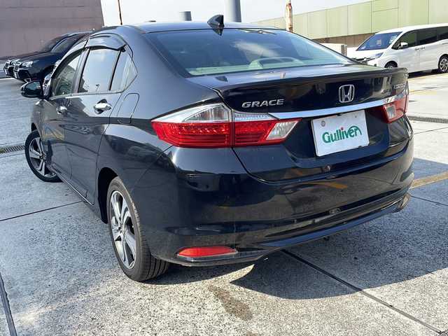 ホンダ グレイス ハイブリッド EX 広島県 2014(平26)年 10.7万km クリスタルブラックパール 禁煙/純正ナビ/バックカメラ/ハーフレザー/シートヒーターD+N/クルーズコントロール/純正アルミ/ETC/スマートキー