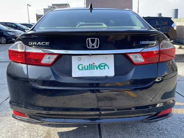 ホンダ グレイス ハイブリッド EX 広島県 2014(平26)年 10.7万km クリスタルブラックパール 禁煙/純正ナビ/バックカメラ/ハーフレザー/シートヒーターD+N/クルーズコントロール/純正アルミ/ETC/スマートキー