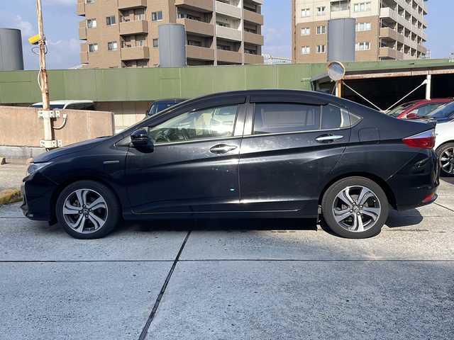 ホンダ グレイス ハイブリッド EX 広島県 2014(平26)年 10.7万km クリスタルブラックパール 禁煙/純正ナビ/バックカメラ/ハーフレザー/シートヒーターD+N/クルーズコントロール/純正アルミ/ETC/スマートキー