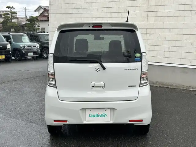 スズキ ワゴンＲ 20周年記念車 山形県 2013(平25)年 7.9万km パールホワイト 純正スマートフォン連携ナビ/USB/AUX/Bluetooth/4WD/禁煙車/衝突軽減ブレーキ/横滑り防止装置/D席シートヒーター/オートライト/ETC車載器/フロアマット/純正アルミホイール15インチ/純正バイザー