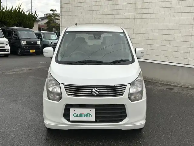 スズキ ワゴンＲ 20周年記念車 山形県 2013(平25)年 7.9万km パールホワイト 純正スマートフォン連携ナビ/USB/AUX/Bluetooth/4WD/禁煙車/衝突軽減ブレーキ/横滑り防止装置/D席シートヒーター/オートライト/ETC車載器/フロアマット/純正アルミホイール15インチ/純正バイザー