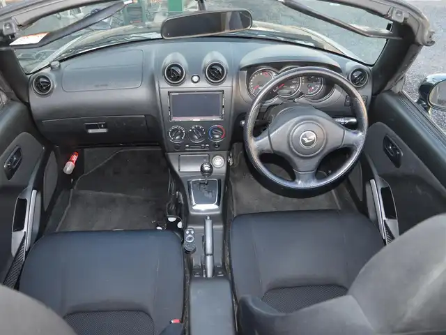 ダイハツ コペン アクティブトップ 栃木県 2004(平16)年 13.8万km ダークグリーンマイカ ディーラー点検記録簿/[H18]/電動開閉ルーフ[アクティブトップ仕様]/シートヒーター[前席]/LEDヘッドライト/フォグランプ/ETC/純正マット/スペアリモコンキー×1/取扱説明書/記録簿/【R4.5.6.7】