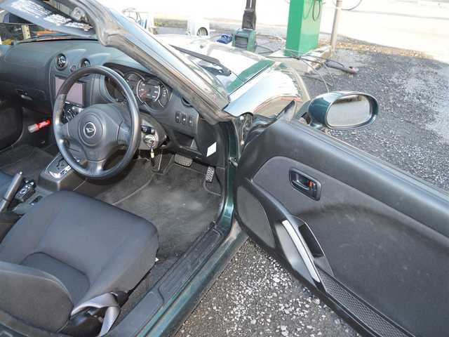 ダイハツ コペン アクティブトップ 栃木県 2004(平16)年 13.8万km ダークグリーンマイカ ディーラー点検記録簿/[H18]/電動開閉ルーフ[アクティブトップ仕様]/シートヒーター[前席]/LEDヘッドライト/フォグランプ/ETC/純正マット/スペアリモコンキー×1/取扱説明書/記録簿/【R4.5.6.7】