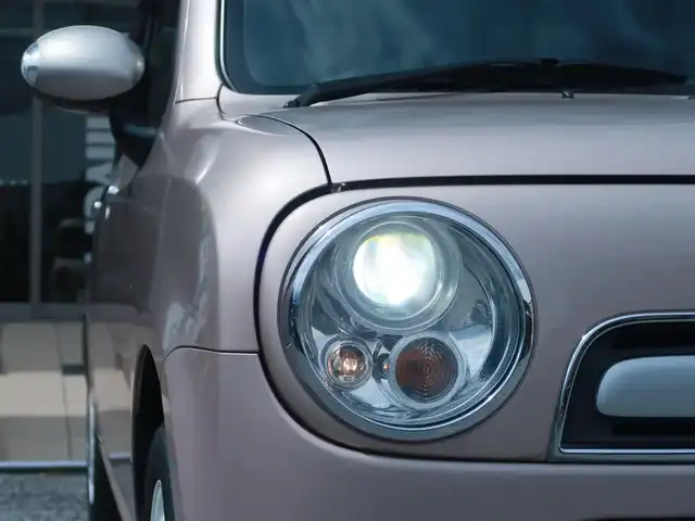 スズキ ラパン ショコラ X 千葉県 2014(平26)年 7.3万km シャンパンピンクPM 純正スマートフォン連携ナビ/バックカメラ /ワンセグテレビ/前後ドライブレコーダー/HIDヘッドライト/アイドリングストップ/純正フロアマット/ドアバイザー/スマートキー×2本/取説/保証書