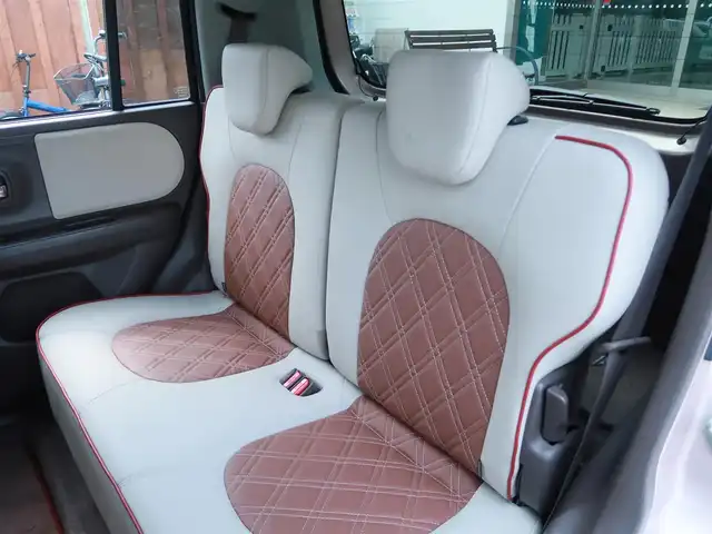 スズキ ラパン ショコラ X 千葉県 2014(平26)年 7.3万km シャンパンピンクPM 純正スマートフォン連携ナビ/バックカメラ /ワンセグテレビ/前後ドライブレコーダー/HIDヘッドライト/アイドリングストップ/純正フロアマット/ドアバイザー/スマートキー×2本/取説/保証書