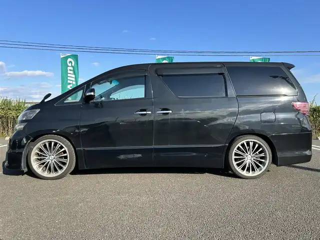 トヨタ ヴェルファイア 2．4Z 宮城県 2009(平21)年 12.5万km ブラック 純正HDDナビ（NHZT-W58）/（AM/FM/CD/DVD）/フルセグTV/フリップダウンモニター/両側パワースライドドア/ETC/バックカメラ/ドアバイザー/社外20インチアルミホイール