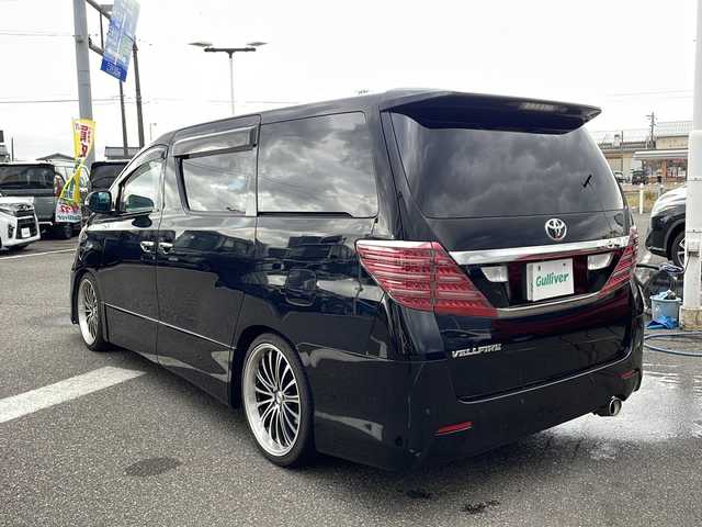 トヨタ ヴェルファイア 2．4Z 新潟県 2009(平21)年 12.5万km ブラック 純正HDDナビ（NHZT-W58）/（AM/FM/CD/DVD）/フルセグTV/フリップダウンモニター/両側パワースライドドア/ETC/バックカメラ/ドアバイザー/社外20インチアルミホイールバックカメラ