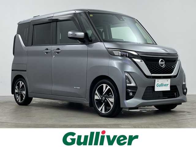 日産 ルークス HWS Gターボ プロパイロットED 鹿児島県 2020(令2)年 3.5万km チタニウムグレーメタリック 純正9インチナビ/（AM/FM/CD/DVD/Bluetooth/フルセグTV）/プロパイロット/アラウンドビューモニター/エマージェンシーブレーキ/両側パワースライドドア/電動パーキングブレーキ/オートホールド/コーナーセンサー/純正フロアマット/オートライト/リアサンシェード/リアサーキュレーター/スマートキー/プッシュスタート/ドライブレコーダー/純正15インチAW/スペアキー/LEDヘッドライト