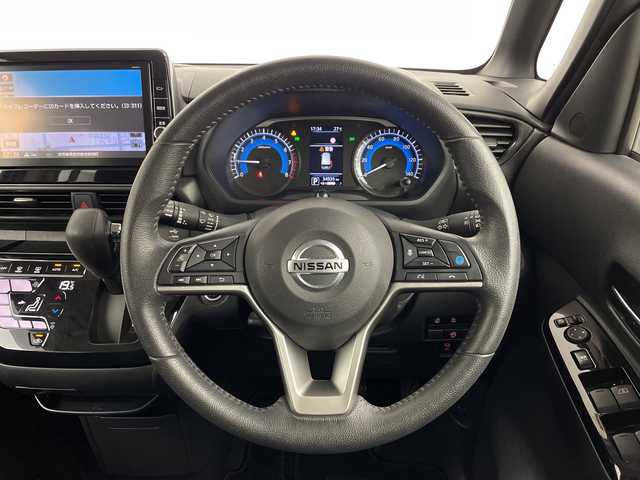 日産 ルークス HWS Gターボ プロパイロットED 鹿児島県 2020(令2)年 3.5万km チタニウムグレーメタリック 純正9インチナビ/（AM/FM/CD/DVD/Bluetooth/フルセグTV）/プロパイロット/アラウンドビューモニター/エマージェンシーブレーキ/両側パワースライドドア/電動パーキングブレーキ/オートホールド/コーナーセンサー/純正フロアマット/オートライト/リアサンシェード/リアサーキュレーター/スマートキー/プッシュスタート/ドライブレコーダー/純正15インチAW/スペアキー/LEDヘッドライト