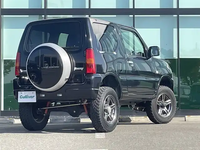 スズキ ジムニー ランドベンチャー 和歌山県 2014(平26)年 5.7万km ブルーイッシュブラックパール3 社外BTオーディオ/USB/AUX/ETC/ドライブレコーダー/ハーフレザーシート/運転席シートヒーター/４WD/ターボ/電格ミラー/エアコン/パワーウィンドウ/パワーステアリング/背面タイヤハードカバー/純正16インチAW/社外LEDヘッドライト/フォグランプ/ヘッドライトレベライザー/リモコンキー/スペアキー（メカニカル）