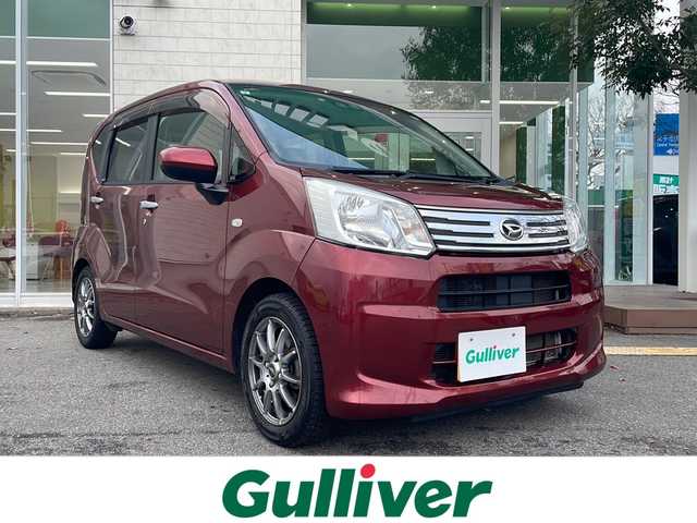 ダイハツ ムーヴ X ターボ SAⅢ 鳥取県 2017(平29)年 11.3万km ファイアークォーツレッドM ワンオーナー/社外１４インチアルミスタッドレス/社外CD USB AUX/ドライブレコーダー/ＥＴＣ/スマートキー/スペアキー/シートヒーター/オートミラー/ライトレベライザー/フロアマット/ドアバイザー/横滑り防止装置/オートライト/新車保証書/取扱説明書/純正アルミノーマルタイヤ付き４本有　