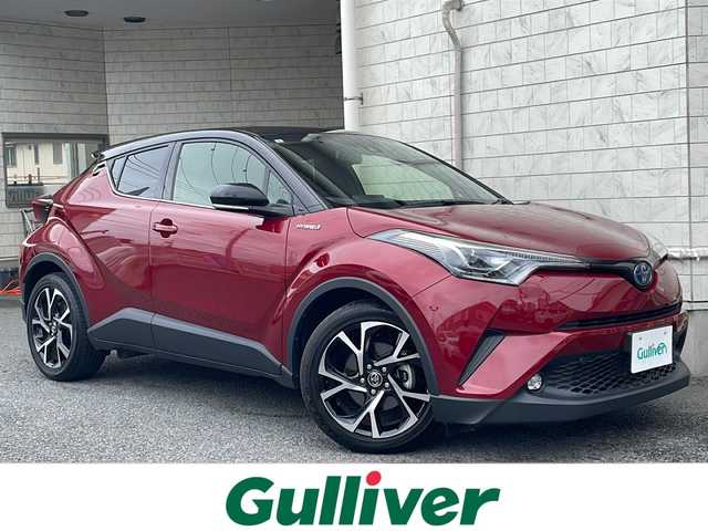 トヨタ Ｃ－ＨＲ G 神奈川県 2019(令1)年 1.7万km ブラック/センシュアルレッドマイカ 2トーン ワンオーナー/純正SDナビ/【CD/フルセグ/BT/SD/AUX】/バックカメラ/ハーフレザーシート/シートヒーター/ACC/LDA/オートマチックハイビーム /キーレス連動電動格納ミラー/電子パーキングブレーキ/ブレーキホールド/スペアキー/新車時保証書/取扱説明書