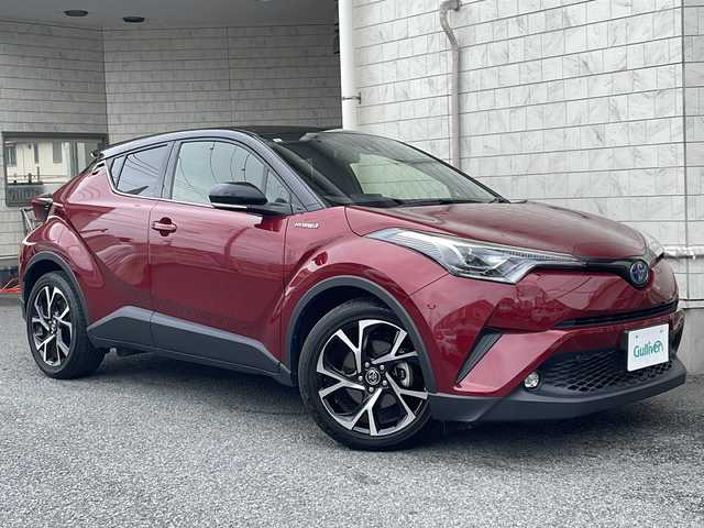 トヨタ Ｃ－ＨＲ G 神奈川県 2019(令1)年 1.7万km ブラック/センシュアルレッドマイカ 2トーン ワンオーナー/純正SDナビ/【CD/フルセグ/BT/SD/AUX】/バックカメラ/ハーフレザーシート/シートヒーター/ACC/LDA/オートマチックハイビーム /キーレス連動電動格納ミラー/電子パーキングブレーキ/ブレーキホールド/スペアキー/新車時保証書/取扱説明書