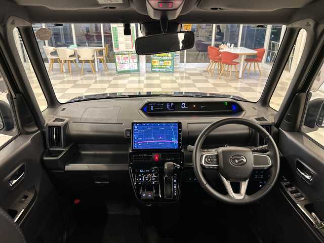 ダイハツ タント カスタム RS 岐阜県 2023(令5)年 1.7万km クロムグレーメタリック 純正ディスプレイオーディオ/プッシュスタート/スマートキー/フォグ/ドアバイザー/アイドリングストップ/Bluetooth/バックモニター/フルセグ/前方ドラレコ/衝突軽減システム/カーテンエアバック/レーンキープアシスト/両側パワースライドドア/純正アルミホイール/LEDヘッドライト/全方位モニター/コーナーセンサー前後