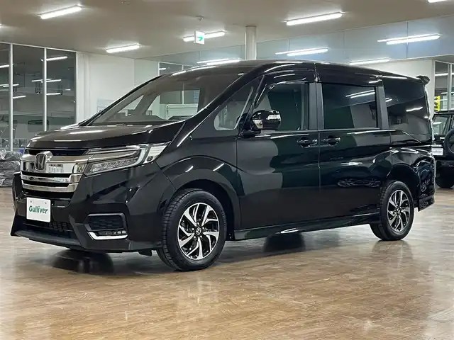 ホンダ ステップワゴン スパーダ ホンダセンシング 道央・札幌 2019(令1)年 5.3万km プレミアムスパークルブラックパール 4WD/ワンーナー/寒冷地仕様/両側パワースライドドア/純正SDナビ/・フルセグTV/CD/DVD/BT/SD/USB/バックカメラ/ホンダセンシング/・衝突軽減ブレーキ/・誤発進抑制機能/・路外逸脱抑制機能/・先行車発進お知らせ機能/・標識認識機能/横滑り防止装置/純正エンジンスターター/純正ドライブレコーダー/アダプティブクルーズコントロール/ビルトインETC/パドルシフト/ステアリングリモコン/純正フロアマット/純正ドアバイザー/オートライト/LEDヘッドライト/フォグライト/ウインカーミラー/純正16インチAW/わくわくゲート/新車時保証書/取扱説明書/ナビ取扱説明書