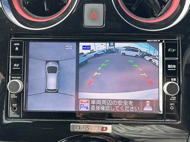 日産 ノート e－パワー ニスモ 山口県 2018(平30)年 7万km ホワイト ワンオーナー　/全方位カメラ　/デジタルインナーミラー/純正７型ナビ　/AM/FM/CD/DVD/AUX/Bluetooth/フルセグTV/前後コーナーセンサー　/ＬＥＤヘッドライト　/レーンキープアシスト　/衝突被害軽減ブレーキ　/オートライト　/純正フロアマット　/ドラレコ　/ＥＴＣ