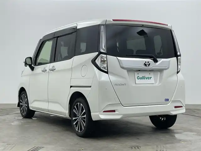 トヨタ ルーミー カスタムG－T 岡山県 2022(令4)年 3.2万km パールホワイトⅢ 純正９インチナビ/【Bluetooth/フルセグTV/CD】/衝突軽減ブレーキシステム/両側電動スライドドア/追従型クルーズコントロール/全方位カメラ/ビルトインＥＴＣ/ＬＥＤヘッドライト/オートハイビーム/LEDフォグランプ/社外ドライブレコーダー（前後）/コーナーセンサー（前後）/踏み間違い防止/オートブレーキホールド/ISOFIX/後席サンシェイド/ステアリングスイッチ/シートリフター/ウインカーミラー/ドアバイザー
