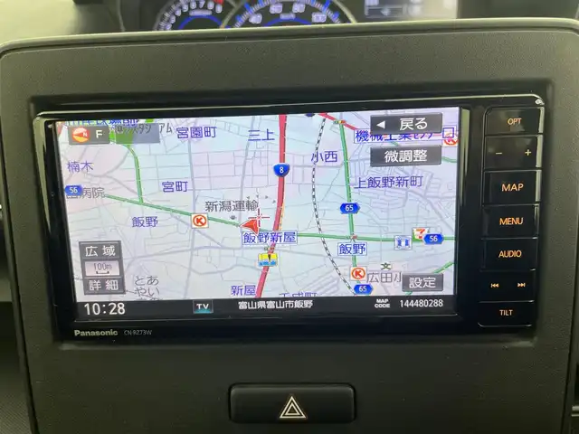 スズキ ワゴンＲ HYBRID FZ 富山県 2017(平29)年 3.1万km ピュアホワイトP 純正ナビ（AM/FM/DVD/BT/フルセグ）/全方位カメラ/ドライブレコーダー/D席シートヒーター/ヘッドアップディスプレイ/衝突被害軽減システム/レーンキープアシスト/横滑り防止装置/アイドリングストップ/オートLEDライト/純正アルミホイール/純正フロアマット/革巻きステアリング/ステアリングスイッチ/スマートキー/スペアキー