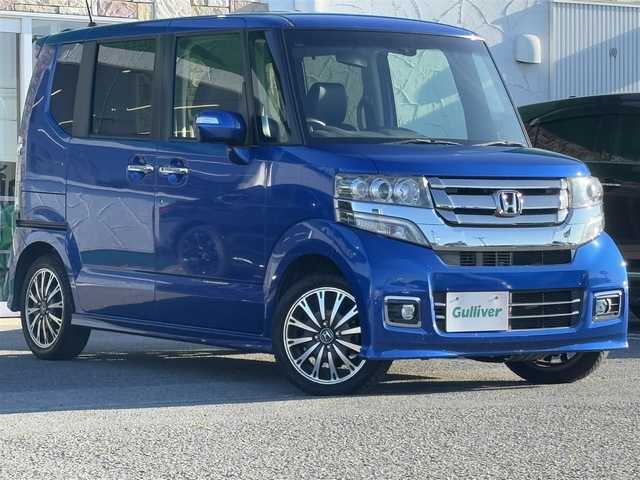 ホンダ Ｎ ＢＯＸ カスタム G ターボSSパッケージ 徳島県 2017(平29)年 7.2万km ブリリアントスポーティブルーメタリック2トーン 純正ナビ/（BT/CD/DVD/フルセグTV）/バックカメラ/ビルトインETC/クルーズコントロール/両側パワースライドドア/キセノンヘッドライト/フォグランプ/オートライト/パドルシフト/革巻きステアリング/ステアリングスイッチ/プッシュスタート/スマートキー/スペアキー1本/純正15インチアルミホイール