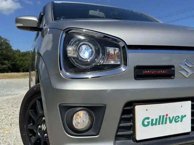 スズキ アルト ワークス 兵庫県 2019(令1)年 5.9万km スチールシルバーM 純正ナビ/フルセグTV/HKSマフラー/HKSブローオフ/レカロシート＆テイクオフローポジ（強度証明有）/ターボメーター/純正15インチAW/HIDヘッドランプ/フォグランプ/プッシュスタート＆スマートキー