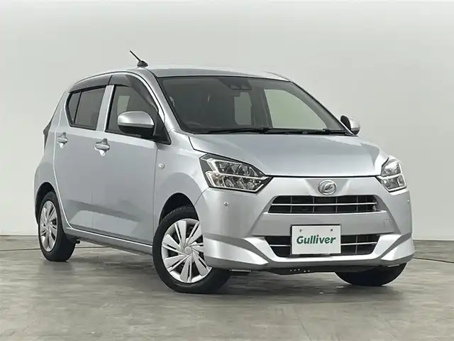 ダイハツ ミラ イース 福島県 2021(令3)年 4.5万km ブライトシルバーメタリック スマートアシストIII/・レーンキープアシスト/・盗難防止装置/・衝突被害軽減システム/・コーナーセンサー/・衝突回避ブレーキ/・誤発進抑制機能/・先行車発進お知らせ機能/CDチェンジャー/・AM/FM/AUX/レザーハンドル/リモコンキー/LEDヘッドライト/・オートライト/・オートマチックハイビーム/・レベライザー/アイドリングストップ/純正フロアマット/ドアバイザー