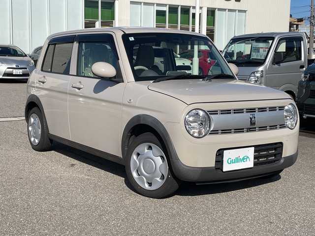 スズキ ラパン L 石川県 2022(令4)年 5.6万km ベージュ 純正８型ナビ　フルセグＴＶ　全方位カメラ　シートヒーター　スマートキー　プッシュスタート　電動ミラー　ベンチシート　スズキセーフティ　クリアランスソナー