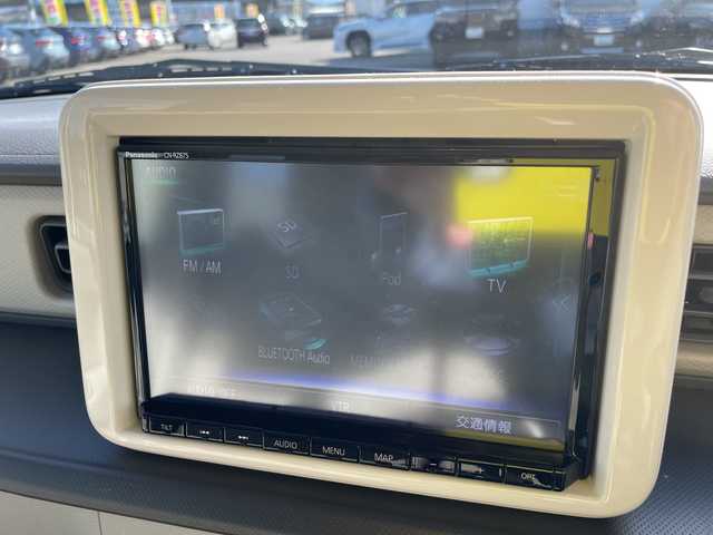 スズキ ラパン L 石川県 2022(令4)年 5.6万km ベージュ 純正８型ナビ　フルセグＴＶ　全方位カメラ　シートヒーター　スマートキー　プッシュスタート　電動ミラー　ベンチシート　スズキセーフティ　クリアランスソナー