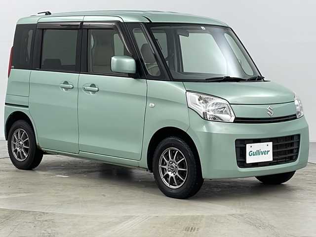 スズキ スペーシア G 道央・札幌 2015(平27)年 6.8万km フォレストアクアメタリック ・ワンオーナー/・社外ナビTV&CD&DVD/・バックカメラ/・D席シートヒーター/・スマートキー/・アイドリングストップ/・ヘッドライトレベライザー/・プッシュスタート