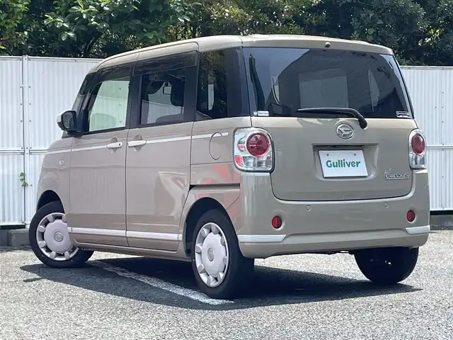ダイハツ ムーヴ キャンバス G ホワイトアクセント VS SAⅢ 茨城県 2021(令3)年 2.1万km ナチュラルベージュマイカM ワンオーナー/両側パワースライドドア/純正ナビ/(フルセグTV、DVD、CD、SD、ラジオ、BT)/純正ETC/パノラマモニター/バックカメラ/サイドカメラ/純正前方ドラレコ/プッシュスタートボタン/ヒートデアイサー/オートライト/よこすべり防止切り替えスイッチ/アイドリングストップOFFスイッチ/ドアバイザー