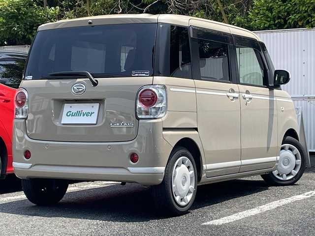 ダイハツ ムーヴ キャンバス G ホワイトアクセント VS SAⅢ 茨城県 2021(令3)年 2.1万km ナチュラルベージュマイカM ワンオーナー/両側パワースライドドア/純正ナビ/(フルセグTV、DVD、CD、SD、ラジオ、BT)/純正ETC/パノラマモニター/バックカメラ/サイドカメラ/純正前方ドラレコ/プッシュスタートボタン/ヒートデアイサー/オートライト/よこすべり防止切り替えスイッチ/アイドリングストップOFFスイッチ/ドアバイザー