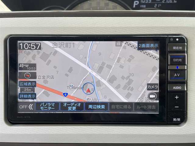 ダイハツ ムーヴ キャンバス G ホワイトアクセント VS SAⅢ 茨城県 2021(令3)年 2.1万km ナチュラルベージュマイカM ワンオーナー/両側パワースライドドア/純正ナビ/(フルセグTV、DVD、CD、SD、ラジオ、BT)/純正ETC/パノラマモニター/バックカメラ/サイドカメラ/純正前方ドラレコ/プッシュスタートボタン/ヒートデアイサー/オートライト/よこすべり防止切り替えスイッチ/アイドリングストップOFFスイッチ/ドアバイザー