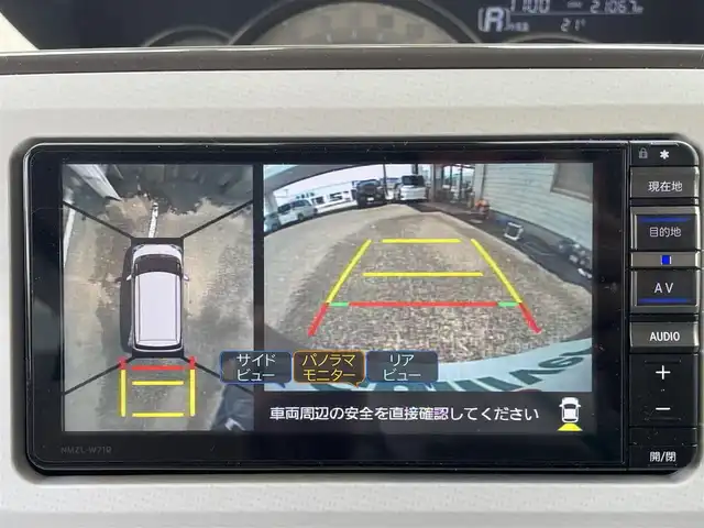 ダイハツ ムーヴ キャンバス G ホワイトアクセント VS SAⅢ 茨城県 2021(令3)年 2.1万km ナチュラルベージュマイカM ワンオーナー/両側パワースライドドア/純正ナビ/(フルセグTV、DVD、CD、SD、ラジオ、BT)/純正ETC/パノラマモニター/バックカメラ/サイドカメラ/純正前方ドラレコ/プッシュスタートボタン/ヒートデアイサー/オートライト/よこすべり防止切り替えスイッチ/アイドリングストップOFFスイッチ/ドアバイザー