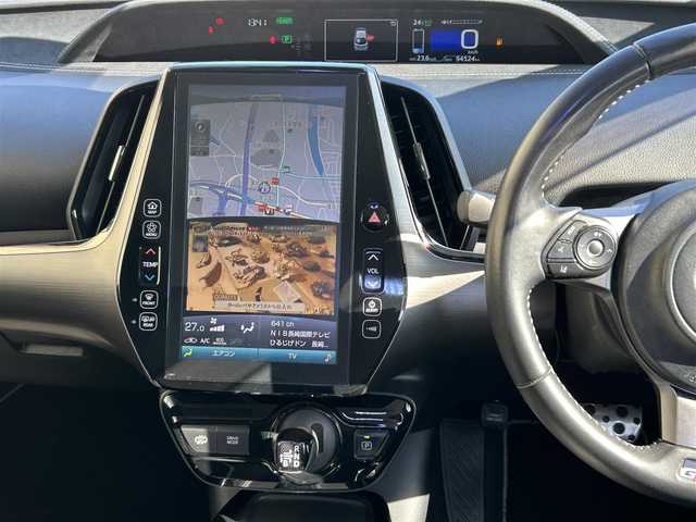 トヨタ プリウス ＰＨＶ Sナビパッケージ・GRスポーツ 長崎県 2019(令1)年 9.5万km アティチュードブラックマイカ 純正11.6インチナビ/（BT/フルセグ）/バックカメラ/衝突軽減システム/レーンアシスト/レーダークルーズ/ETC2.0/ステアリングスイッチ/ハーフレザーシート/シートヒーター/スマートキー/プッシュスタート/純正18インチAW