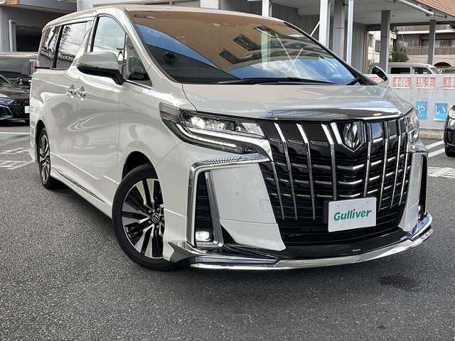 トヨタ アルファード S Cパッケージ 大阪府 2023(令5)年 3.1万km ホワイトパールクリスタルシャイン モデリスタフルエアロ/純正ディスプレイオーディオ/Miracast/Bluetoothオーディーオ/純正フルセグTV/バックカメラ/サンルーフ/レザーシート/シートヒーター/エアーシート/両側パワースライドドア/プリクラッシュセーフティ/車線逸脱警報/レーダークルーズコントロール/パワーバックドア/純正デジタルインナーミラー/360°ドラレコ/スマートキー/パワーシート/LEDライト