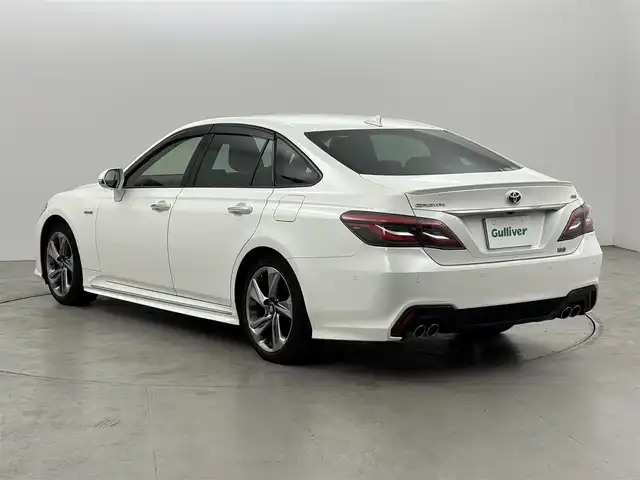 トヨタ クラウン ハイブリッド RS アドバンス 福岡県 2020(令2)年 4.7万km ホワイトパールクリスタルシャイン 純正ナビ／フルセグＴＶ　/全方位カメラ　/ビルトインETC２．０　/前方ドライブレコーダー　/レーダークルコン　/コーナーセンサー　/衝突軽減ブレーキ　/レーンキープ　/アクセル踏み間違い防止　/ブラインドスポットモニター　/パーキングアシスト　/パドルシフト　/ヘッドアップディスプレイ/ハーフレザーシート　/シートヒーター　/ステアリングヒーター　/純正１８インチアルミホイール