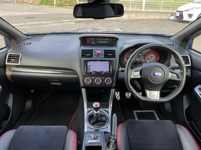 スバル ＷＲＸ ＳＴＩ STI タイプS 青森県 2015(平27)年 7.5万km WRブルーパール ・タイミングベルトＲ７年６月交換済み/・社外ナビ/・フルセグTV/・ETC/・アドバンスパッケージ//ハイビームアシスト//リアビークルデテクション//サイドカメラ/・バックカメラ/・大型リアウィング/・プッシュスタート/・スマートキー×２/・ハーフレザーシート/・パワーシート/・オートライト/・フォグライト/・ウィンカーミラー/・純正18インチアルミ/・純正サスペンション/・社外フロアマット/・社外マフラー積込み