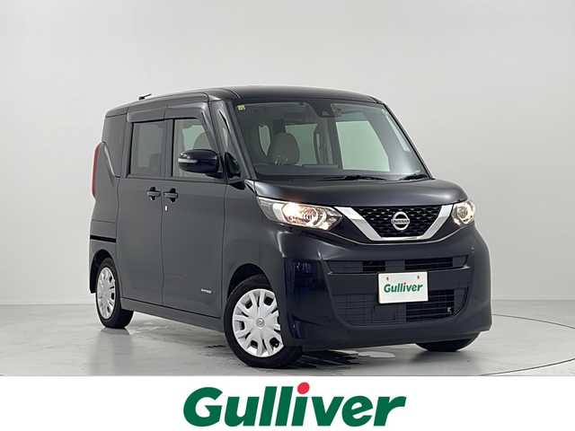 日産 ルークス X 大阪府 2020(令2)年 6.5万km ブラック 先進安全技術/・インテリジェントエマージェンシーブレーキ/・踏み間違い衝突防止アシスト/・車線逸脱防止支援システム/・車線逸脱警報システム/・ハイビームアシスト/純正ナビ/　　 CD/DVD/BT/TV/アラウンドビューモニター/片側パワースライドドア/オートライト/純正14インチホイール/純正フロアマット/ETC/アイドリングストップ/エンジンプッシュスタート/スマートキー