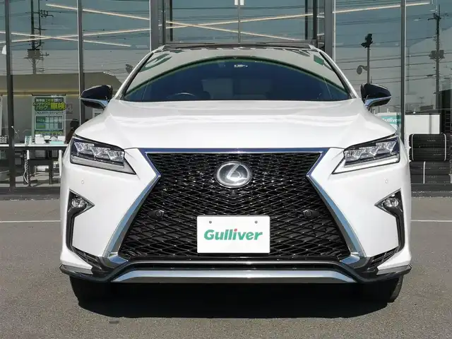 レクサス ＲＸ 300 Fスポーツ 茨城県 2018(平30)年 4.4万km ホワイトノーヴァガラスフレーク 純正ナビ/【AM・FM・DISC・SD・USB・BT・AUX・TV】/サンルーフ/ルーフレール/電動リアゲート/パワーシート/シートメモリ/シートヒーター/エアシート/ステアリングヒーター/パドルシフト/100V電源/レーダークルコン/ETC2.0/全方位カメラ/前後ドラレコ/前後コーナーセンサー/BSM/HUD
