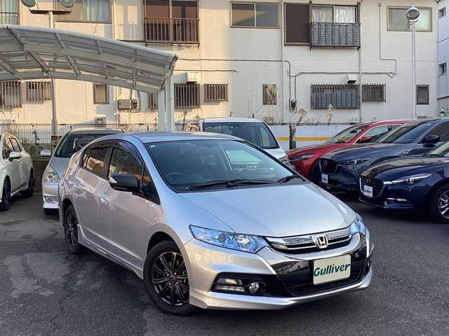 ホンダ インサイト エクスクルーシブ XG 福岡県 2012(平24)年 7.2万km アラバスターシルバーメタリック 登録時72021km/純正メモリーナビ/ ・ワンセグTV(走行中視聴可)/ ・DVD/SD/USB/ ・バックカメラ/無限リアウィング/無限ドアバイザー/革調シートカバー(Clazzio)/社外15インチAW/フォグランプ/社外ミラー型前後ドライブレコーダー/社外マルチメーター/LEDルームランプ/LED内臓フロントグリル/フロント/リアエアロバンパー/サイドスポイラー/ETC/パドルシフト/キーレスキーx2/新車時保証書/取扱説明書/ディーラー毎年点検記録12枚/   25/7・26/7・27/7・28/7・29/7・30/7/   R1/7・R2/8・R3/10・R4/10・R5/9・R6/10