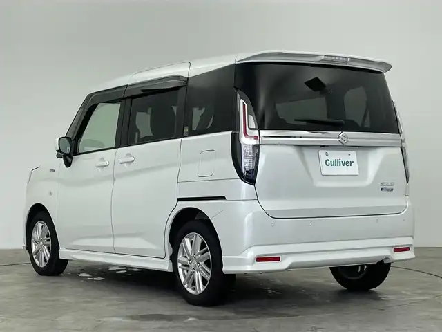 スズキ ソリオ HV MX 群馬県 2021(令3)年 4.7万km ピュアホワイトP 社外７インチナビ　バックカメラ　レーダークルーズコントロール　片側パワースライドドア　シートヒーター　純正１５インチＡＷ　ステアリングリモコン　コーナーセンサー　スマートキー　ＥＴＣ　禁煙車