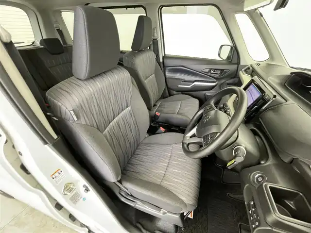スズキ ソリオ HV MX 群馬県 2021(令3)年 4.7万km ピュアホワイトP 社外７インチナビ　バックカメラ　レーダークルーズコントロール　片側パワースライドドア　シートヒーター　純正１５インチＡＷ　ステアリングリモコン　コーナーセンサー　スマートキー　ＥＴＣ　禁煙車