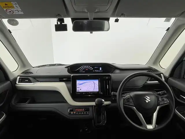 スズキ ソリオ HV MX 群馬県 2021(令3)年 4.7万km ピュアホワイトP 社外７インチナビ　バックカメラ　レーダークルーズコントロール　片側パワースライドドア　シートヒーター　純正１５インチＡＷ　ステアリングリモコン　コーナーセンサー　スマートキー　ＥＴＣ　禁煙車