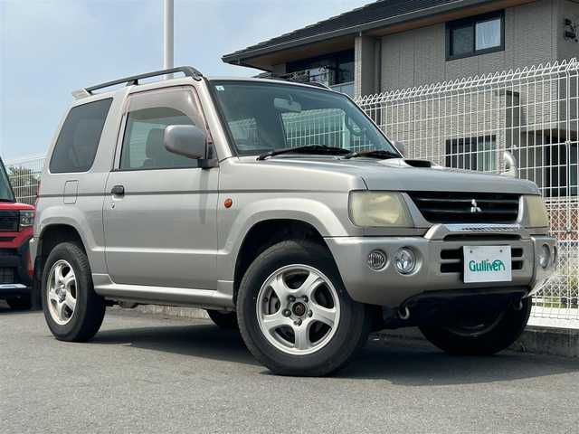 三菱 パジェロ ミニ V 静岡県 2001(平13)年 13.7万km シンフォニックシルバー ５速ＭＴ/４ＷＤ/純正アルミホイール/ルーフレール/純正フロアマット/背面タイヤ/ダブルエアバック/リモコンキー/パワーステアリング/パワーウィンドウ/ＡＢＳ