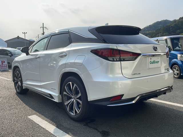 レクサス ＲＸ 450h バージョンL 京都府 2020(令2)年 4万km ソニッククォーツ 純正メーカーナビ　パノラミックビューモニター　黒革シート　シートヒーター　シートベンチレーター　レーダークルーズコントロール　ブラインドスポットモニター　ヘッドアップディスプレイ　ステアリングヒーター